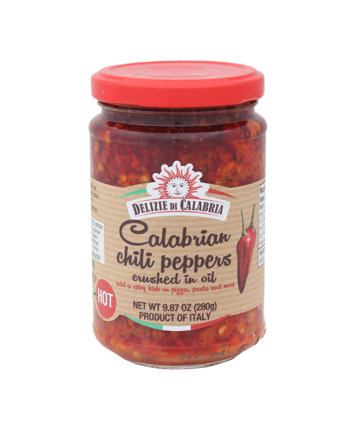 Calabrian Chili Peppers crushed in oil - 9.87oz (280gm)