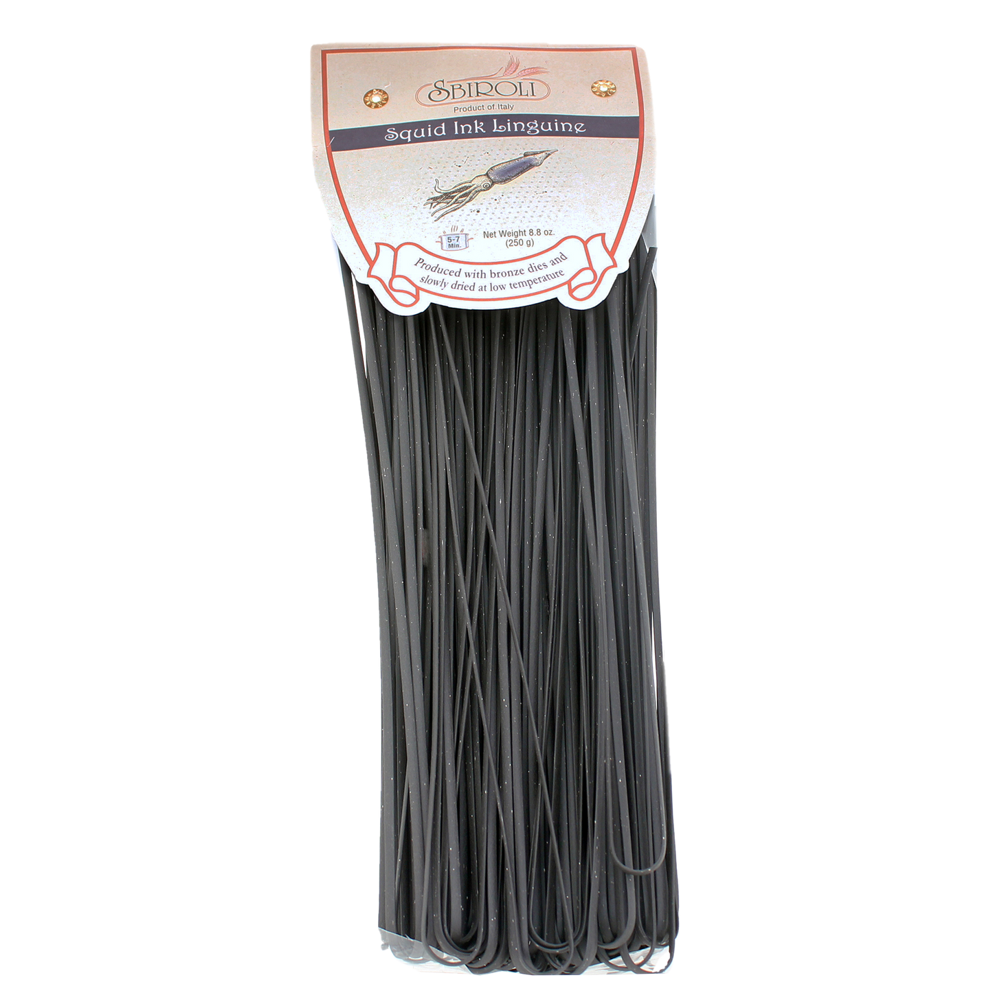 Squid Ink Linguine Pasta, 8.8oz (250gm)