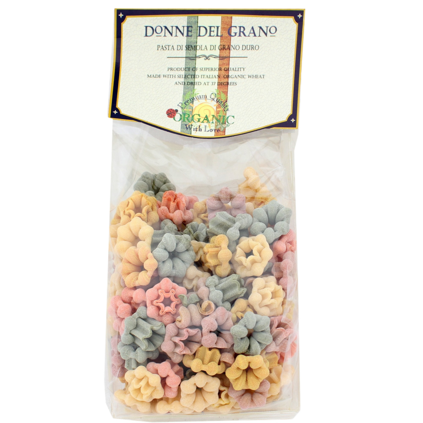 Organic Snowdrop "Bucaneve" Colored Pasta, 17.6oz (500gm)