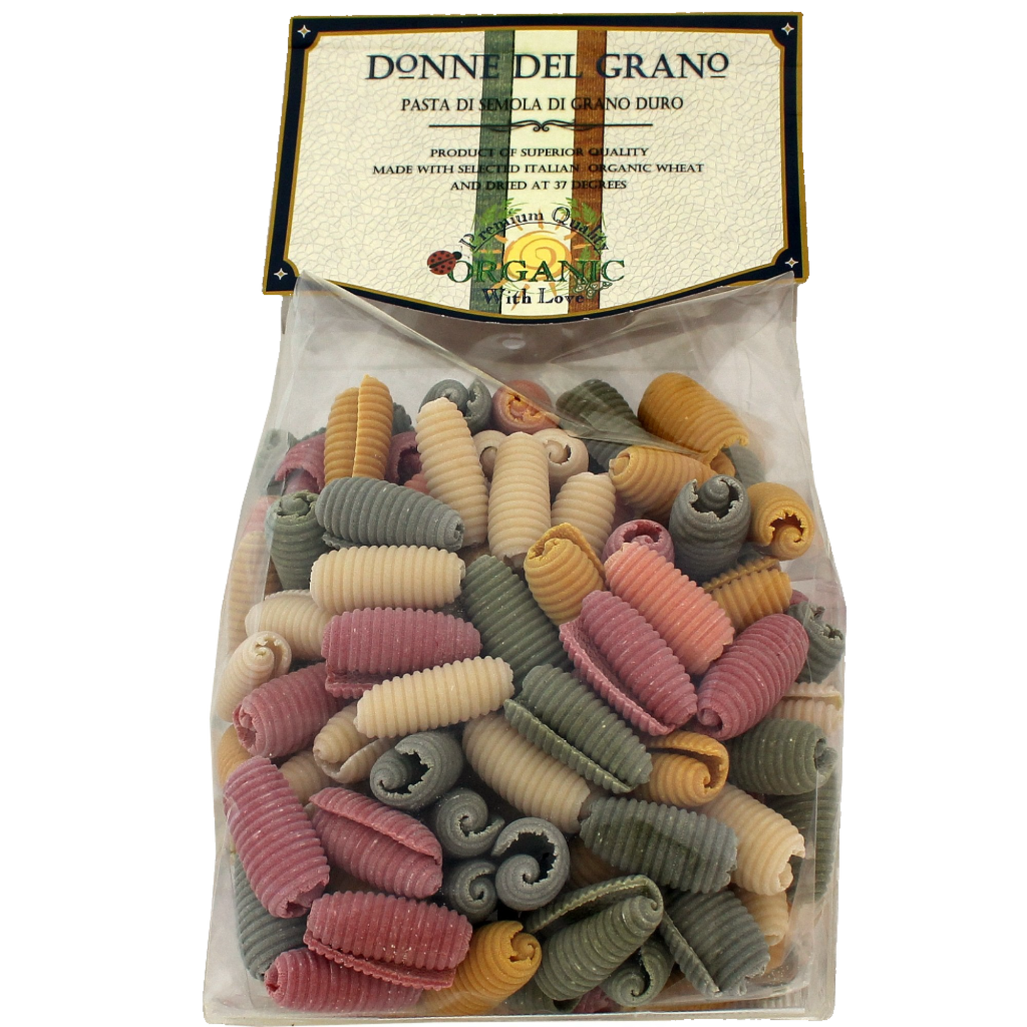 Organic Hermit Crabs "Paguri" Colored Pasta, 17.6oz (500gm)