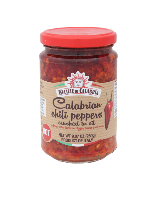 Calabrian Chili Peppers crushed in oil - 9.87oz (280gm)