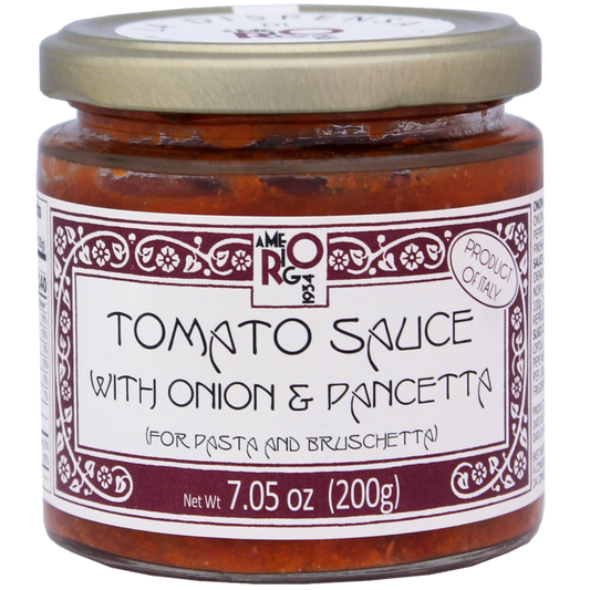 Amerigo Tomato Sauce With Onion & Pancetta, 7.05oz (200gm)