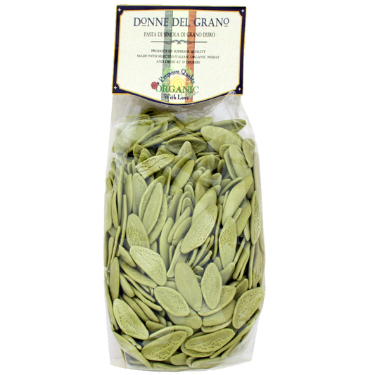 Organic Green Olive Leaf Pasta "Foglie d'Oliva", 17.6oz (500gm)