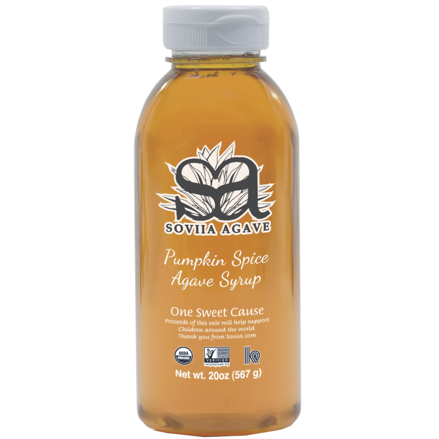 Organic Pumpkin Flavored Agave Nectar, 20oz (567gm)