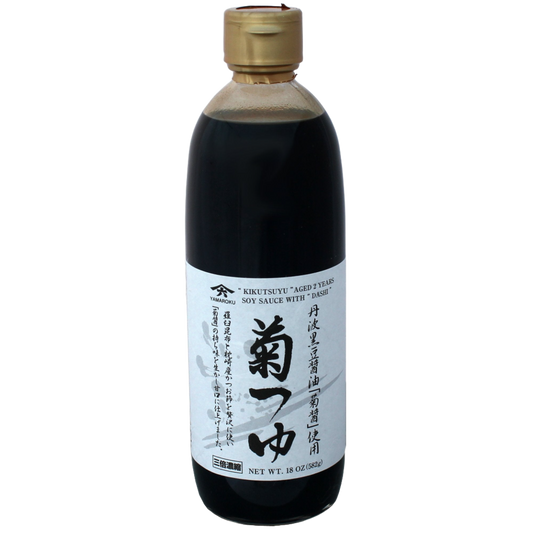 Soy Sauce w/ Bonito and Kelp Stock (Kiku Tsuyu), 18oz (532ml)