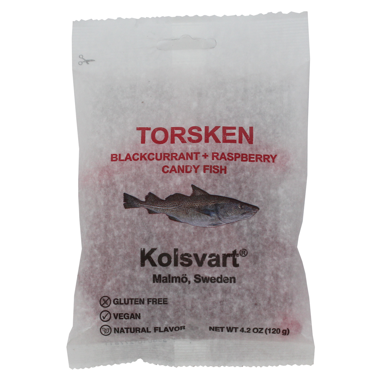 Raspberry and Blackcurrant Swedish Fish - 4.2oz (120gm)