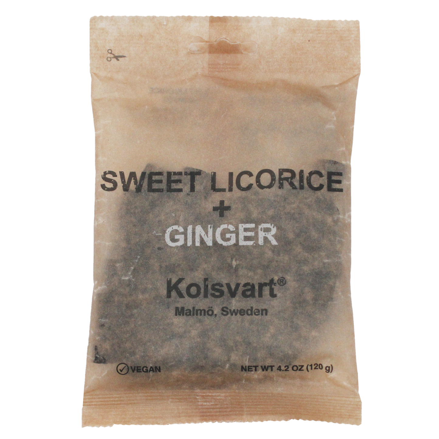 Sweet and Ginger Swedish Licorice - 4.2oz (120gm)