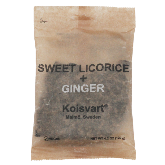 Sweet and Ginger Swedish Licorice - 4.2oz (120gm)